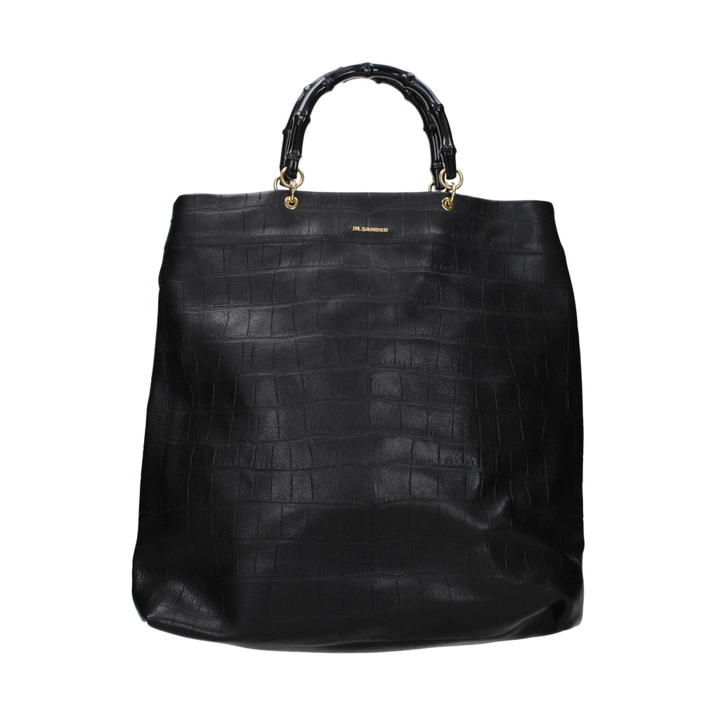 Jil Sander Black Leather Handbag