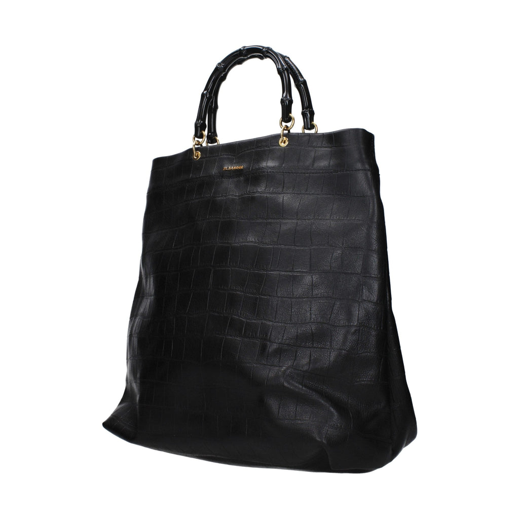 Jil Sander Black Leather Handbag