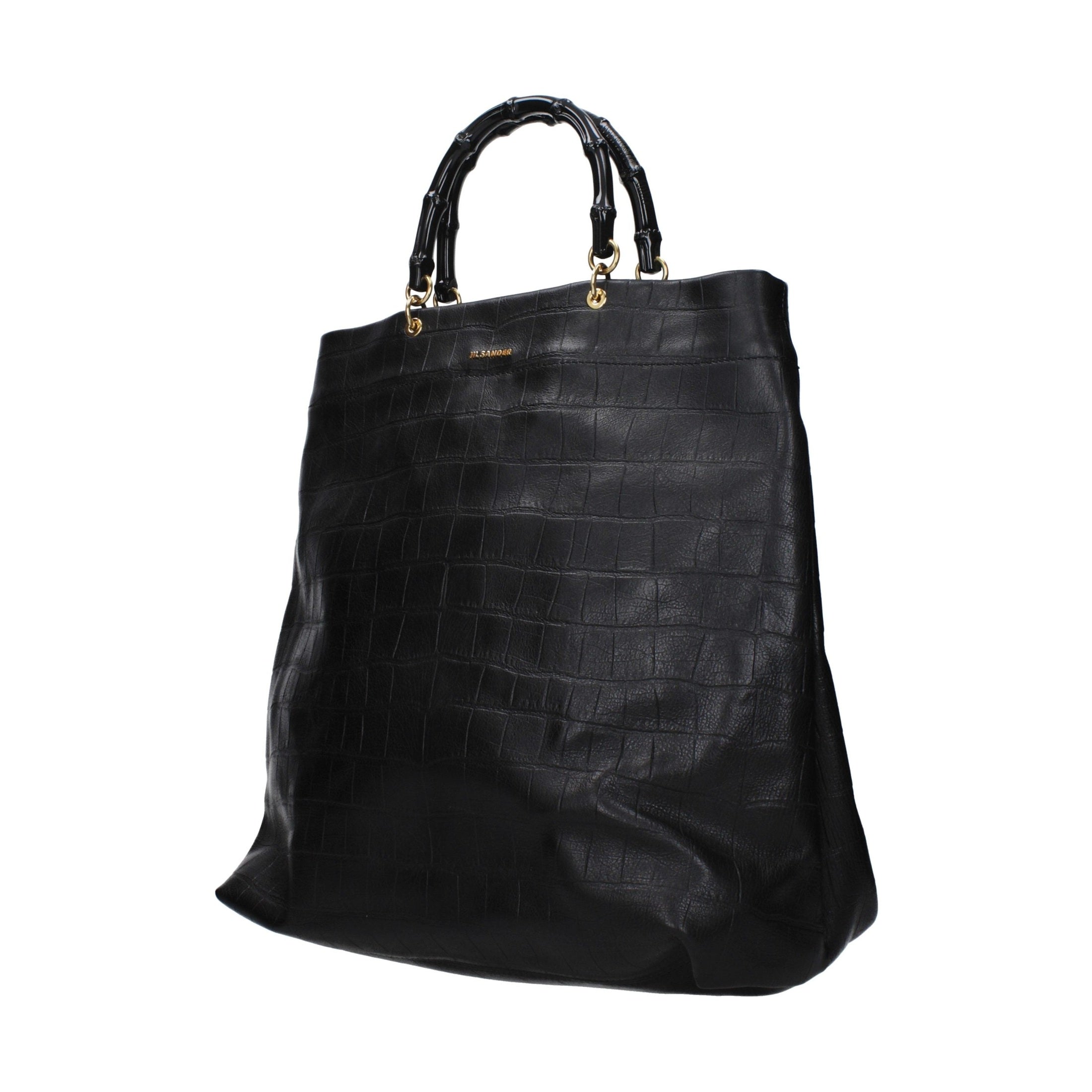Jil Sander Black Leather Handbag