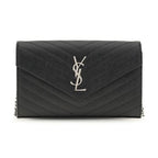 Saint Laurent Black Calf Leather Bos Taurus Wallet