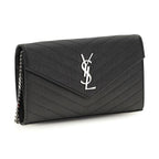 Saint Laurent Black Calf Leather Bos Taurus Wallet