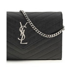 Saint Laurent Black Calf Leather Bos Taurus Wallet