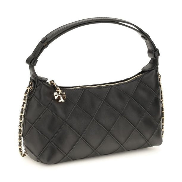 Tory Burch Black Calf Leather Bos Taurus Handbag
