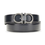 Ferragamo Blue Calf Leather Bos Taurus Regular Belt