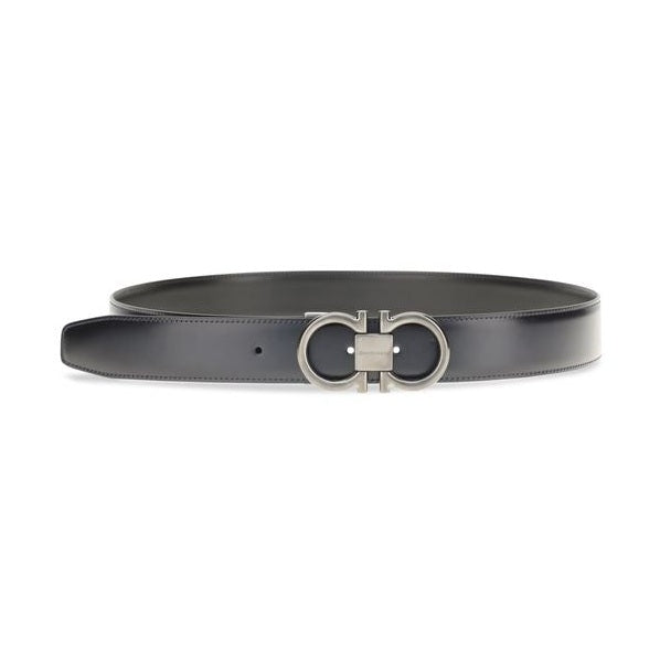 Ferragamo Blue Calf Leather Bos Taurus Regular Belt