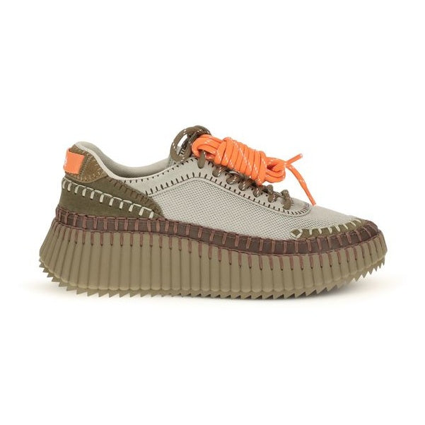 Chloé Bicolor Polyurethane Athletic Sneakers