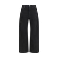 Haikure Black Cotton Straight-Leg Jeans