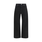Haikure Black Cotton Straight-Leg Jeans