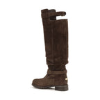 Jimmy Choo Brown Calf Leather Bos Taurus Over The Knee
