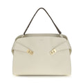 Ferragamo Beige Calf Leather Bos Taurus Shoulder Bag