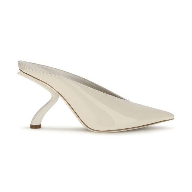 Ferragamo Beige Calf Leather Bos Taurus Mules