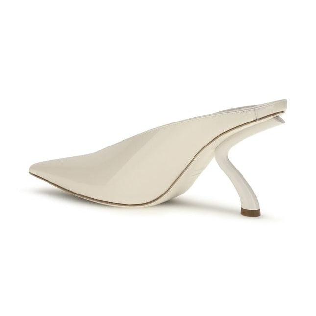 Ferragamo Beige Calf Leather Bos Taurus Mules
