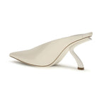 Ferragamo Beige Calf Leather Bos Taurus Mules