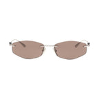 Balenciaga Silver Metal Sunglasses
