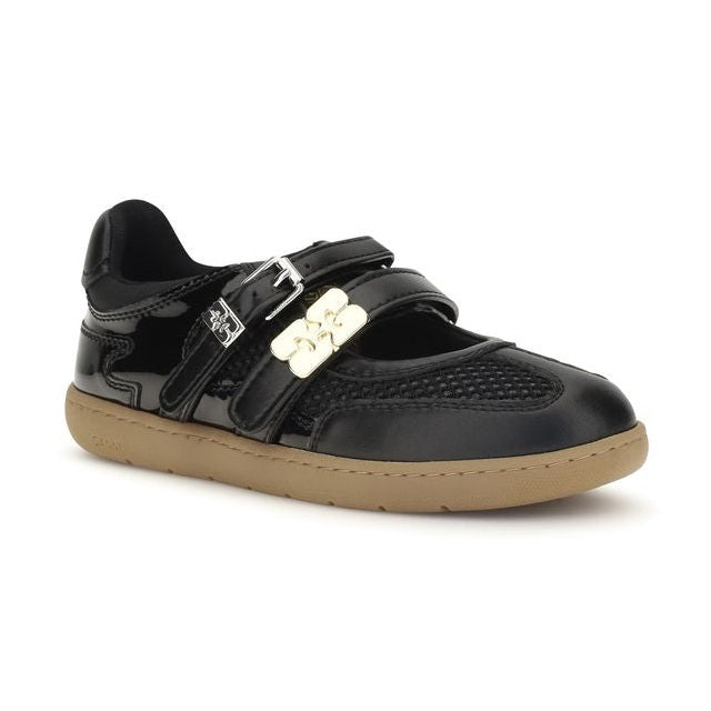 Ganni Black Polyester Ballet Flats