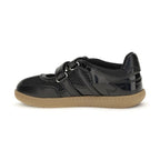 Ganni Black Polyester Ballet Flats