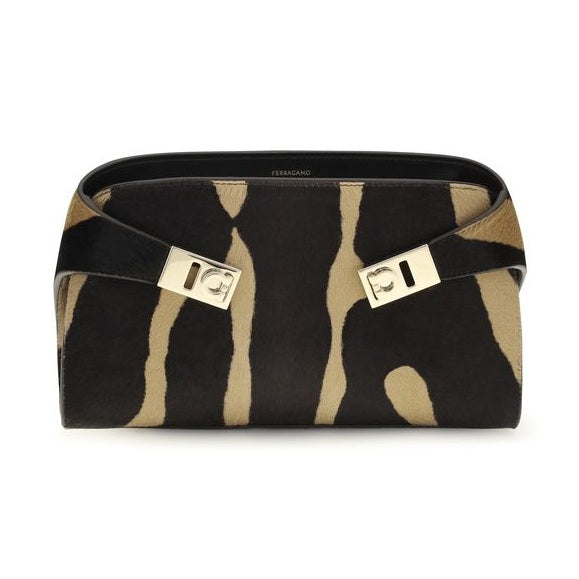 Ferragamo Brown Hair Shoulder Bag