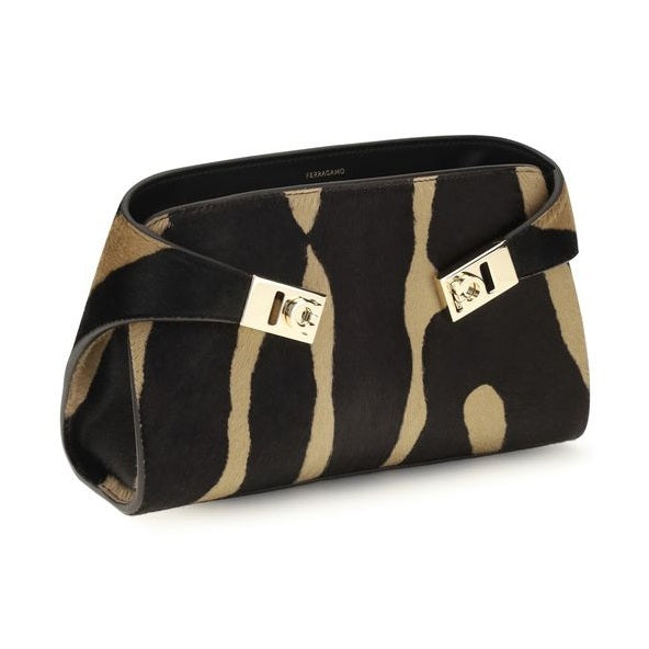 Ferragamo Brown Hair Shoulder Bag
