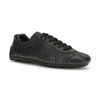 Prada Black Lamb Ovis Aries Aries Low Top Sneakers