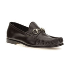 Gucci Brown Calf Leather Bos Taurus Slip-On Loafers