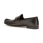 Gucci Brown Calf Leather Bos Taurus Slip-On Loafers