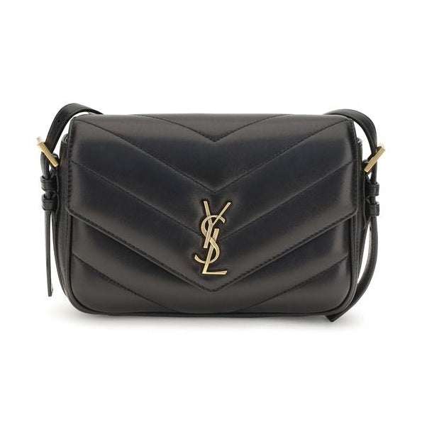 Saint Laurent Black Lamb Ovis Aries Aries Shoulder Bag