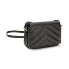 Saint Laurent Black Lamb Ovis Aries Aries Shoulder Bag