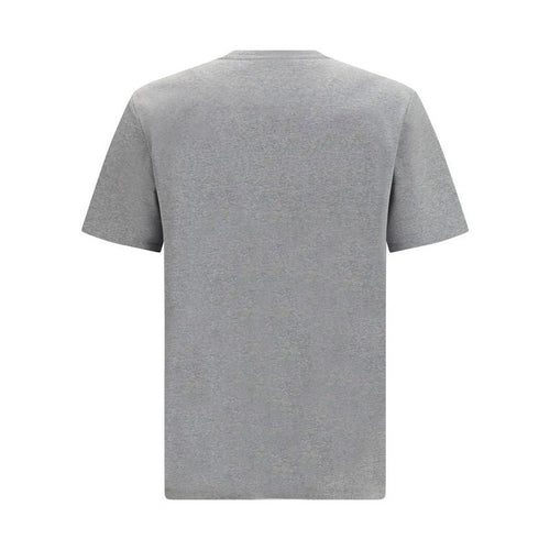 Balmain Gray Cotton T-Shirt