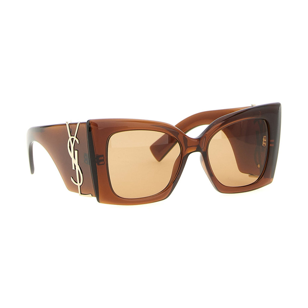 Saint Laurent Brown Acetate Sunglasses