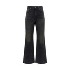 Haikure Black Cotton Flared Jeans