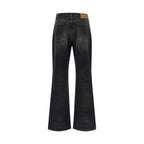Haikure Black Cotton Flared Jeans