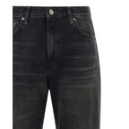 Haikure Black Cotton Flared Jeans
