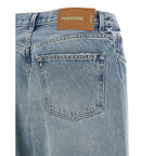 Haikure Blue Cotton Relaxed Fit Jeans