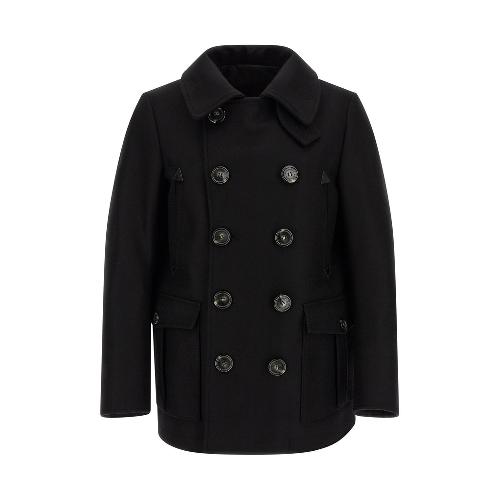Dsquared² Black Wool Coat