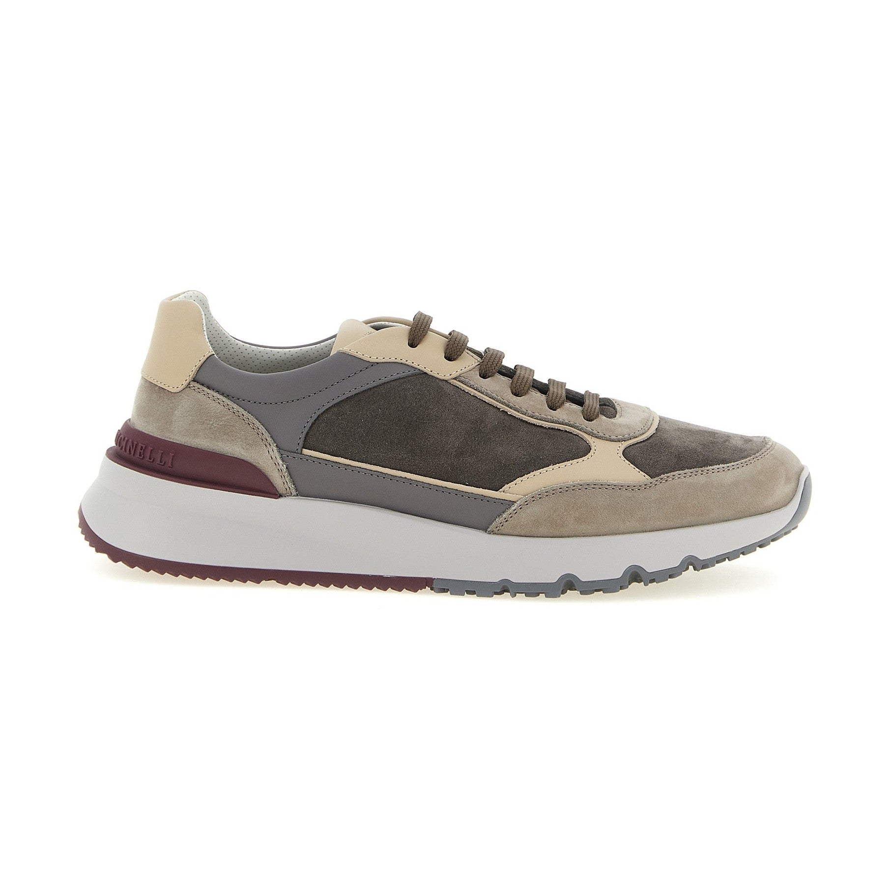 Brunello Cucinelli Multicolor Calfskin Athletic Sneakers