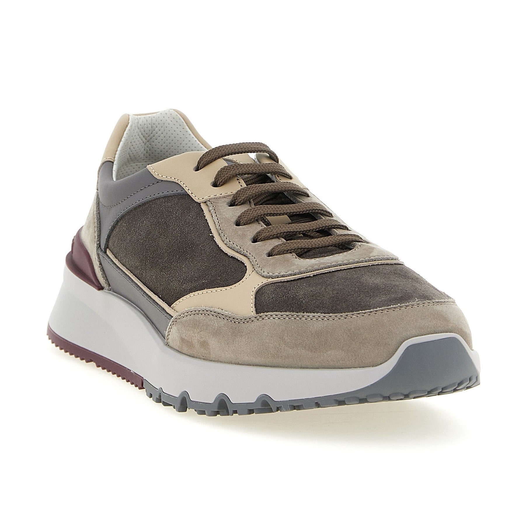 Brunello Cucinelli Multicolor Calfskin Athletic Sneakers