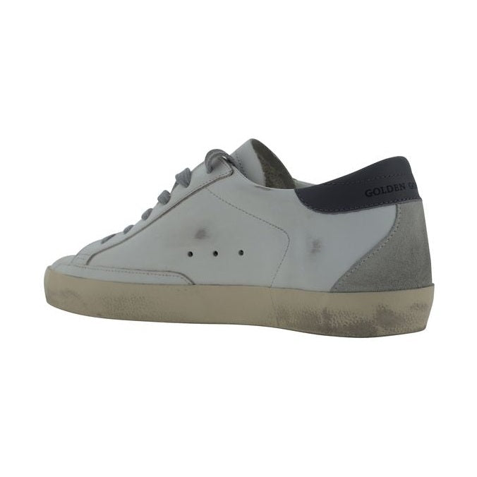 Golden Goose White Goatskin Low Top Sneakers
