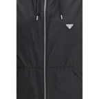 Prada Black Recycled Polyamide Shell Jacket