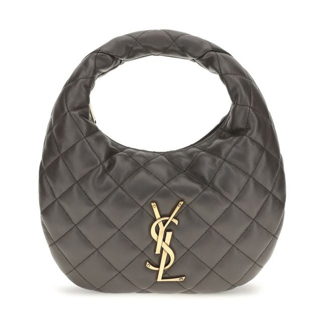 Saint Laurent Gray Lamb Ovis Aries Aries Shoulder Bag