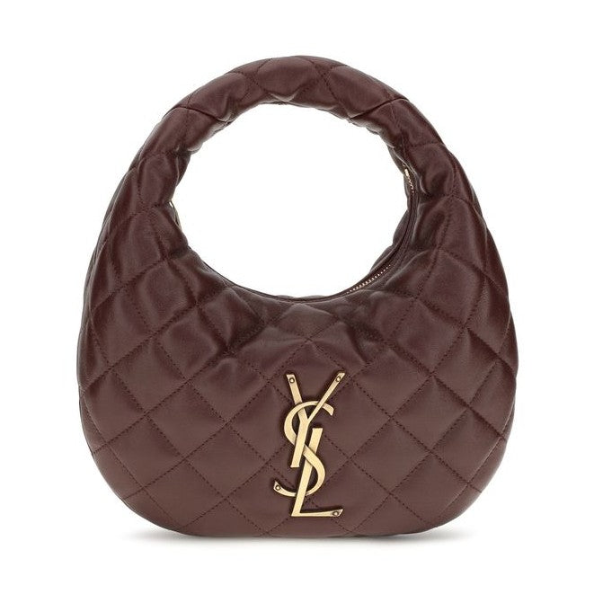 Saint Laurent Brown Lamb Ovis Aries Aries Shoulder Bag