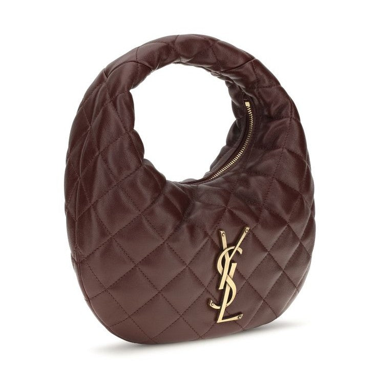 Saint Laurent Brown Lamb Ovis Aries Aries Shoulder Bag