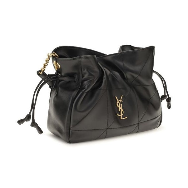 Saint Laurent Black Lamb Ovis Aries Aries Shoulder Bag