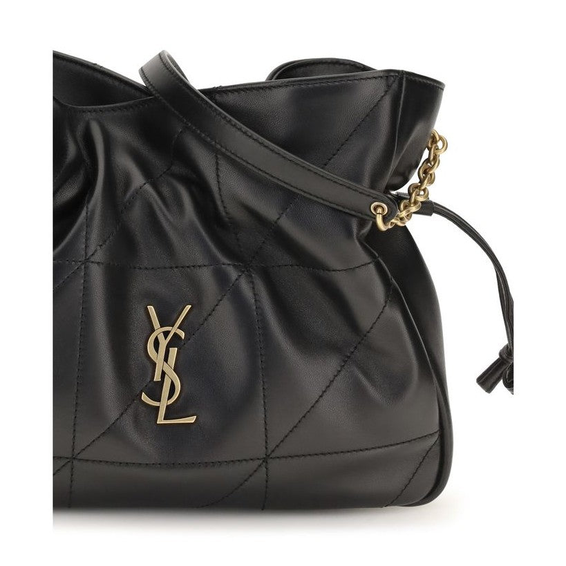 Saint Laurent Black Lamb Ovis Aries Aries Shoulder Bag