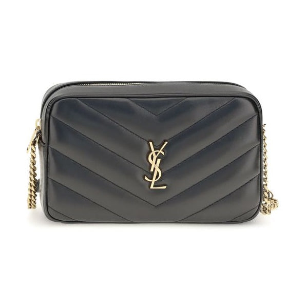Saint Laurent Black Lamb Ovis Aries Aries Shoulder Bag