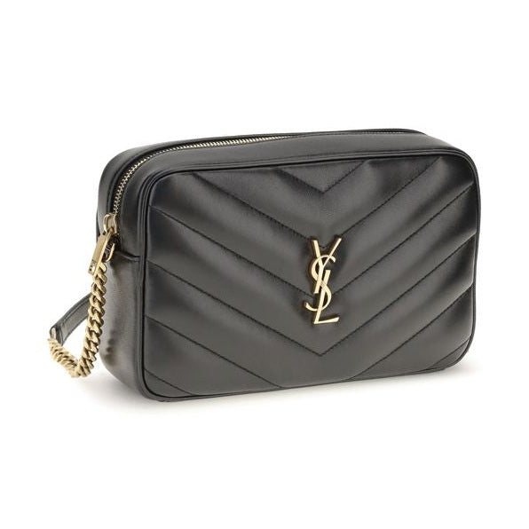 Saint Laurent Black Lamb Ovis Aries Aries Shoulder Bag