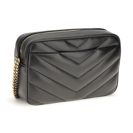 Saint Laurent Black Lamb Ovis Aries Aries Shoulder Bag