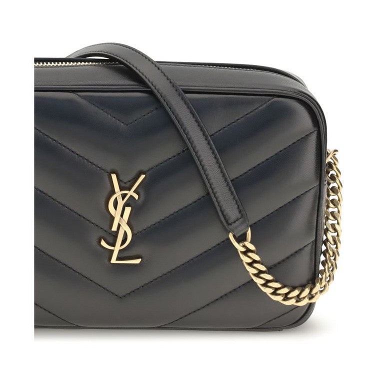 Saint Laurent Black Lamb Ovis Aries Aries Shoulder Bag