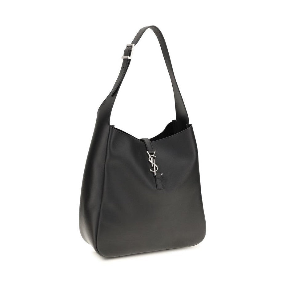 Saint Laurent Black Calf Leather Bos Taurus Shoulder Bag