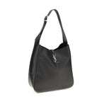 Saint Laurent Black Calf Leather Bos Taurus Shoulder Bag