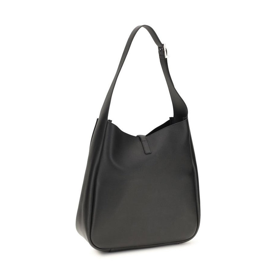 Saint Laurent Black Calf Leather Bos Taurus Shoulder Bag